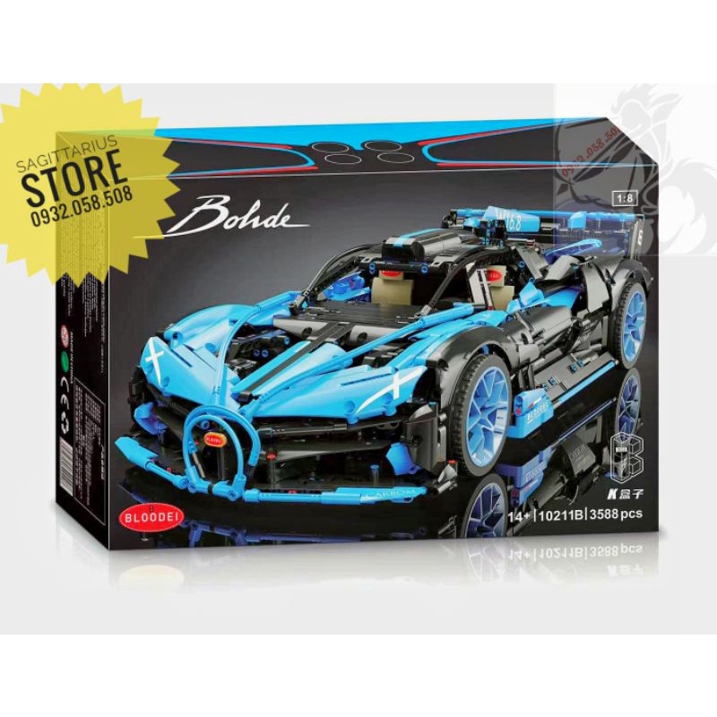 Lego Bloodie 10211 Lắp Ráp Siêu Xe Bugatti Bolide