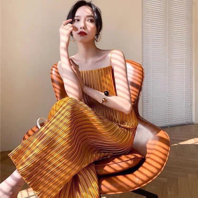 VÁY DÂY XẾP LY ĐI BIỂN MÙA HÈ CHO NỮ | BigBuy360 - bigbuy360.vn