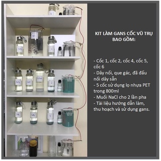 KIT làm gans cốc vũ trụ gồm 5 cốc