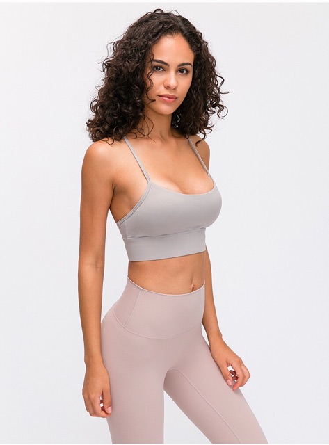 Áo tập thể thao Lululemon Flow Y Bra Nulu Long Line - Áo lót thể thao Lulu không logo