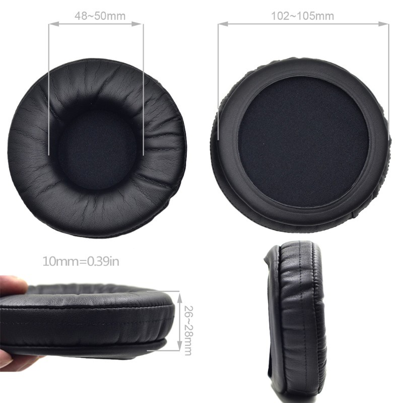 KOK 1 pair Replacement Earpads 105MM Ear Pads Cushion for AKG K553 K93 K92's Headphone Memory Foam Earpad Fits Many Headphones