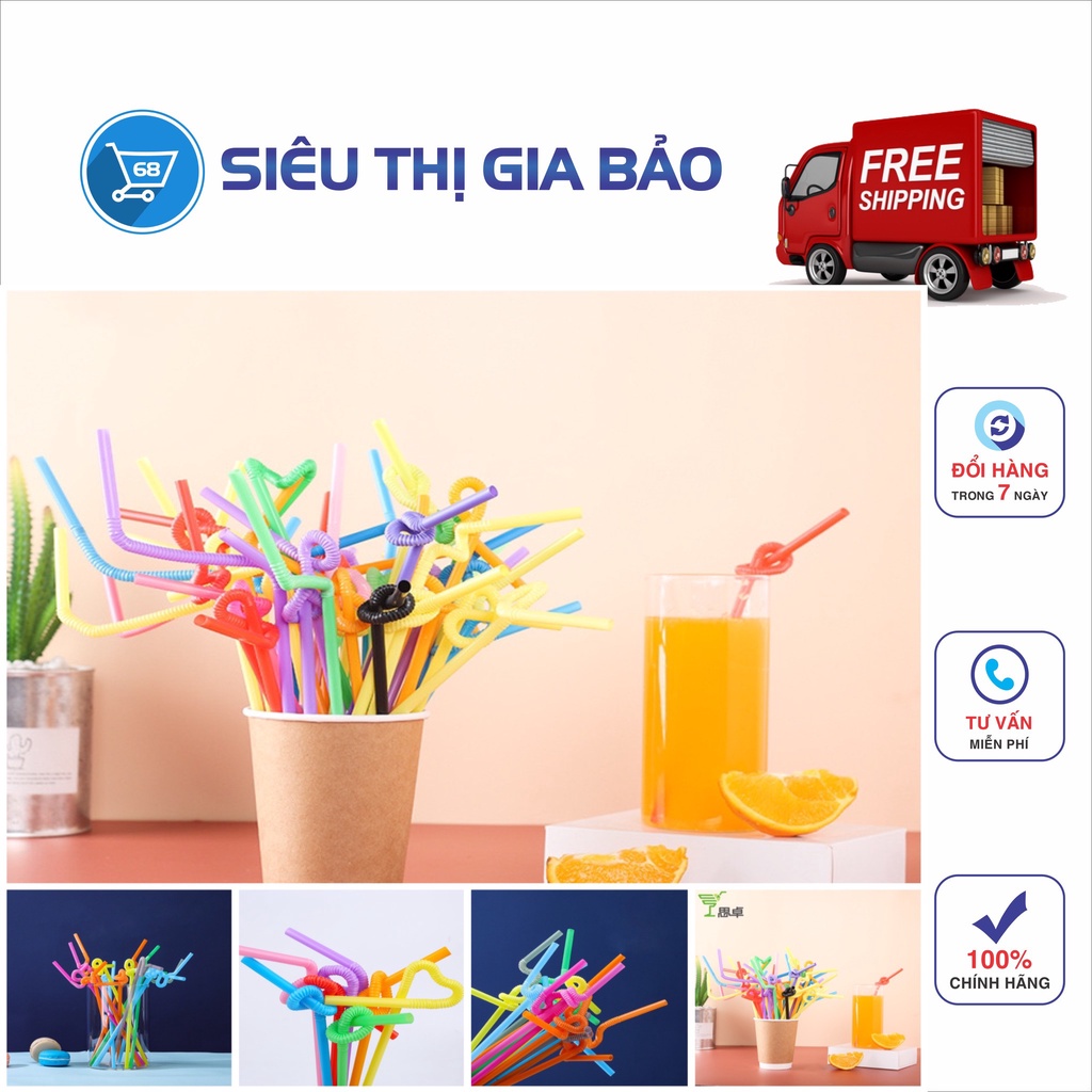 Ống hút nghệ thuật - 1 bịch 80 ống