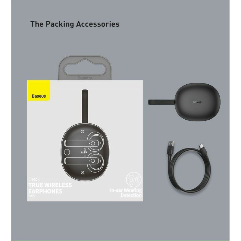 Tai nghe True Wireless Baseus Encok True Wireless Earphones W05.