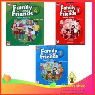[Thẻ 2 măt khổ A5] Flashcard Family And Friends Special Edition Grade 1,2,3,4,5 Chất liệu giấy cán bóng