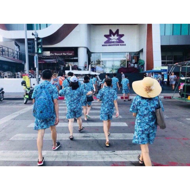 BỘ QUẦN ÁO HOA QUẢ ĐI BIỂN MÁT MẺ NAM NỮ G021 | BigBuy360 - bigbuy360.vn