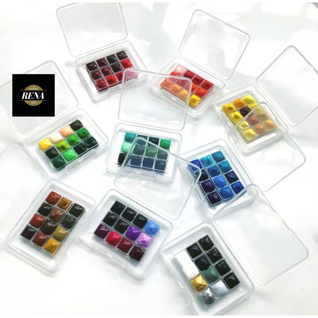 Pocket Holbein set 12/24 màu tặng kèm giấy