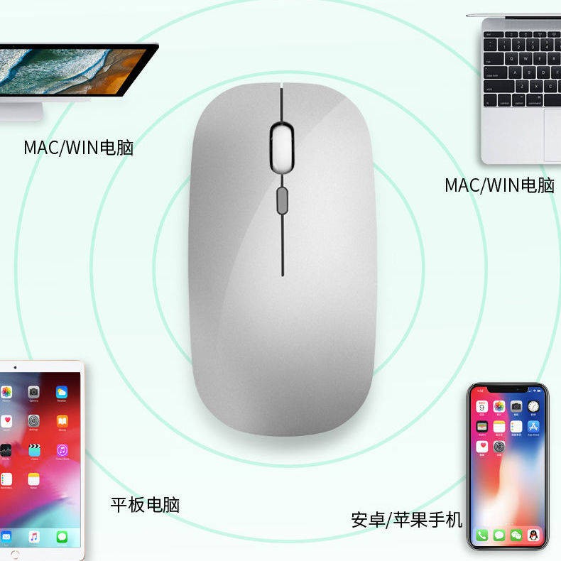 Chuột Bluetooth Không Dây Sạc Được Cho Asus / Xiaomi / Lenovo / Dell / Apple / Máy Tính Để Bàn