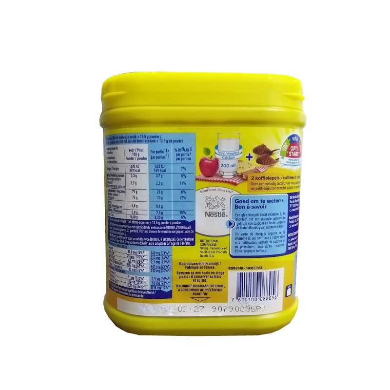 Bột Cacao Nestle Nesquik Chocolate Powder 500gr