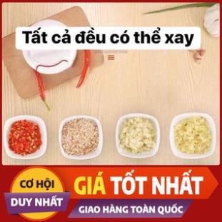 Xay tỏi ớt mini bằng tay Mini Food Chopper, máy xay thịt thực phẩm - Mian mart giúp bạn tiết kiệm thời gian khi vào bếp.