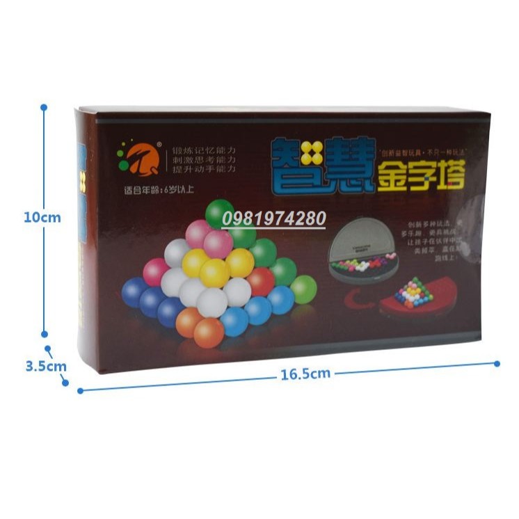 Câu đố viên bi 638 cấp độ - Mặt phẳng và kim tự tháp - IQ Puzzlia