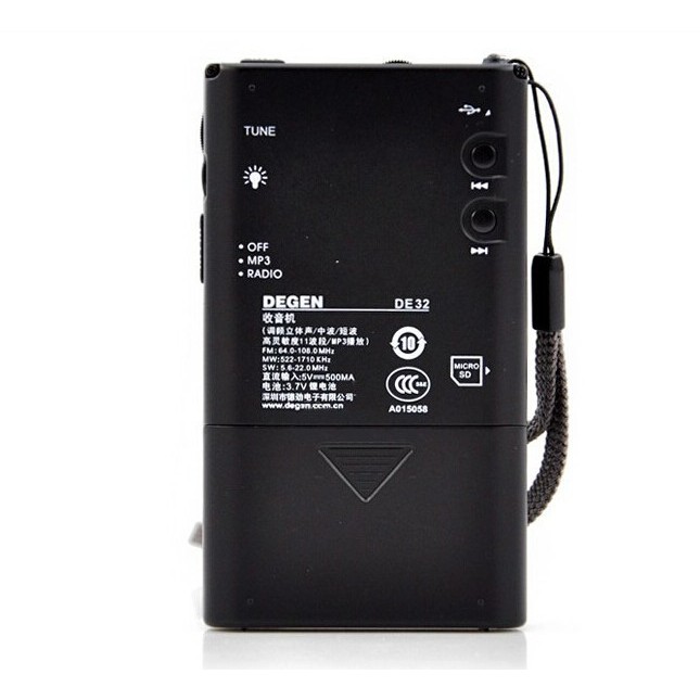 ĐÀI RADIO BỎ TÚI , ĐÀI FM  MINI NGHE NHẠC DEGEN DE32 CAO CẤP