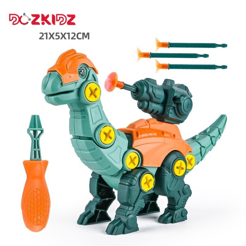 Khủng long đồ chơi SET 3 CON, lắp ráp mô hình khủng long siêu thú đại chiến size lớn 21cm - DOZKIDZ