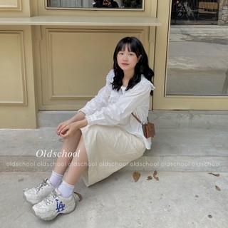 Áo babydoll cánh tiên nút bọc