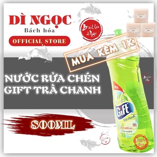 NƯỚC RỬA CHÉN ĐẬM ĐẶC GIFT VỆ SINH BÁT ĐĨA - SẠCH BÓNG 800ML [MUA 10 NHẬN QUÀ]