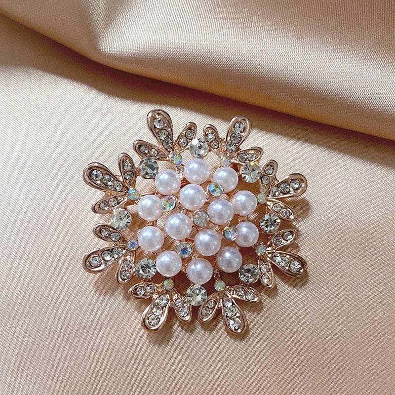 Ghim Cài Áo Đính Ngọc Trai Sang Trọng Cho Nữ