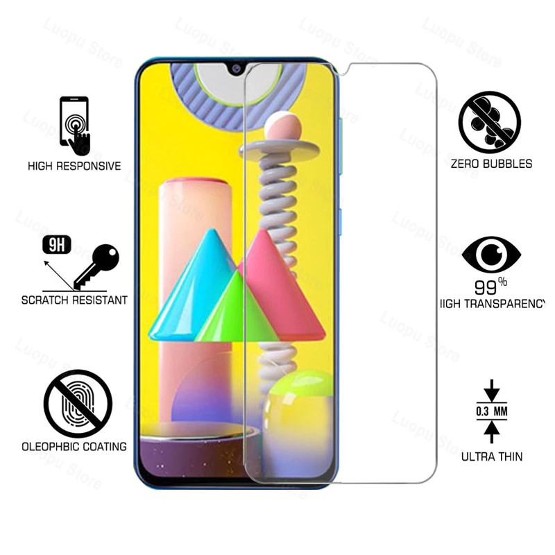 Miếng Dán Kính Cường Lực Cho Samsung M31, Dán Màn Hình Samsung