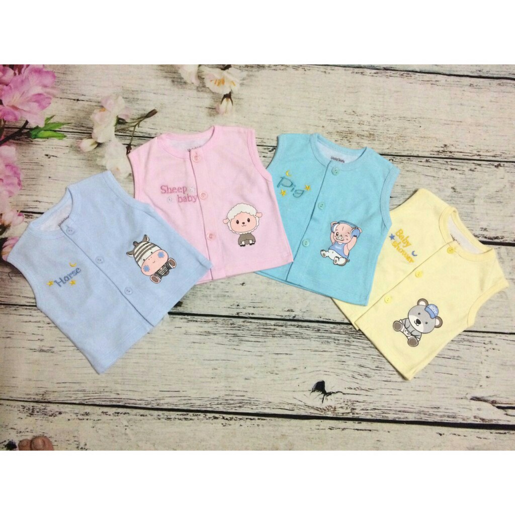 Áo gile sơ sinh 100% cotton [ Ảnh thật 100%]