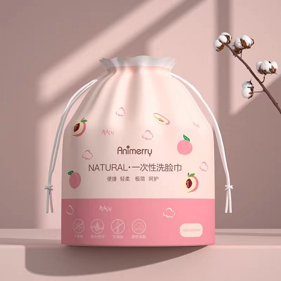 Cuộn Khăn lau mặt khô, tẩy trang t úi trái đào tiện lợi dùng 1 lần bằng cotton tự nhiên GD520-khandao