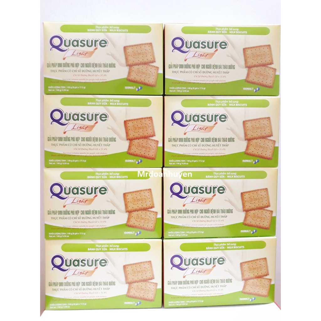 Combo 4 Hộp 140g Bánh Quy Quasure Light Dành Cho Người Ăn Kiêng, Tiểu Đường