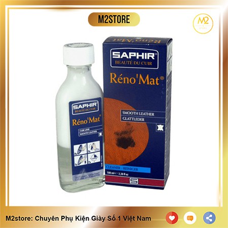 Dung dịch làm sạch giày da Renomat Saphir 100ml (XDG05)