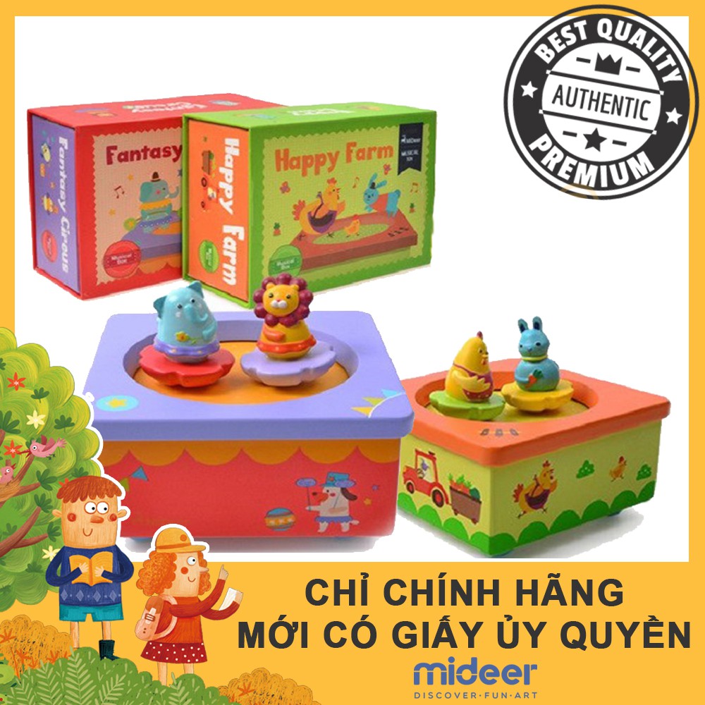 Hộp Phát Nhạc chủ đề Rạp xiếc cho bé 3+-  Mideer MD2013