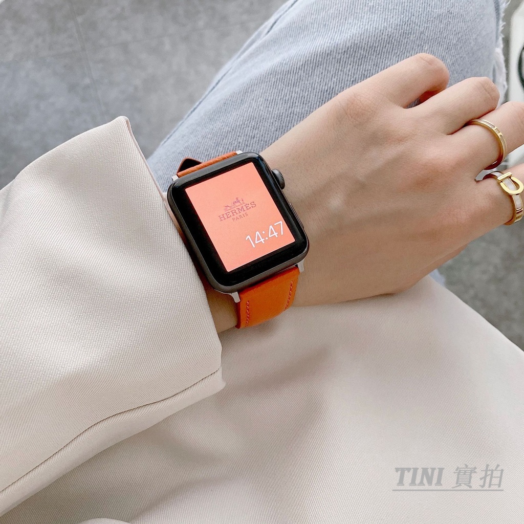 Dây đeo bằng da thật cho đồng hồ thông minh Apple Watch Series IWatch 7 / 6 / 5 / 4 / 3 /SE 44mm / 40mm / 42mm / 38mm /41mm / 45mm Dây đeo Apple Watch