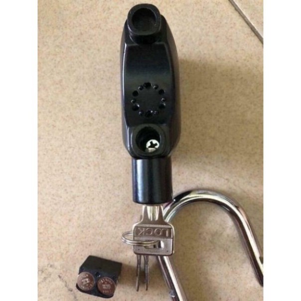 Khóa Chống Trộm Xe Máy Thông Minh Có Còi Báo Động, Ổ Khóa Chống Trộm Thế Hệ Mới Alarm Lock Nhỏ Gọn