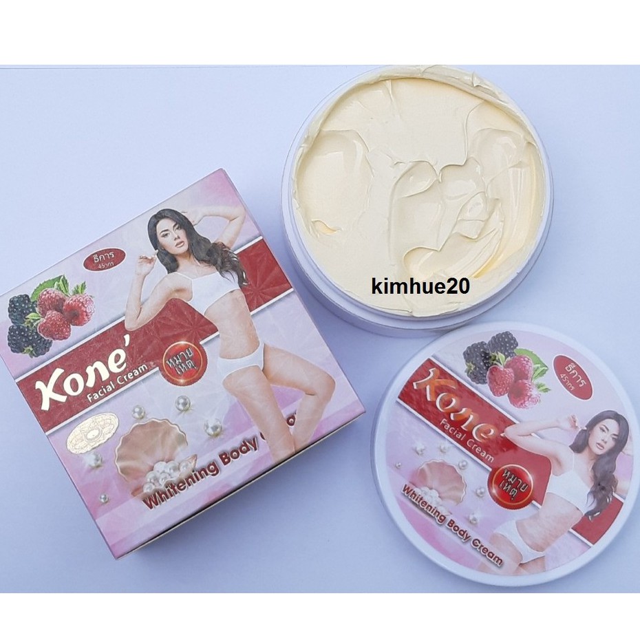 Kem Dưỡng Da Siêu Trắng Erina Cherry Chiết xuất dâu tằm Koné Whitening Body Cream SPF 45+++