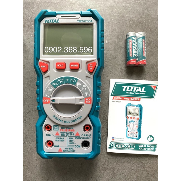 Model 2021 - Đồng hồ đo điện đa năng Total TMT47504