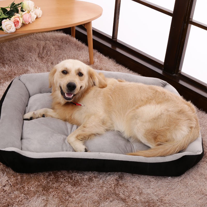 Giường Ngủ Bằng Vải Lanh Cotton Mềm Mại Giữ Ấm Cho Thú Cưng