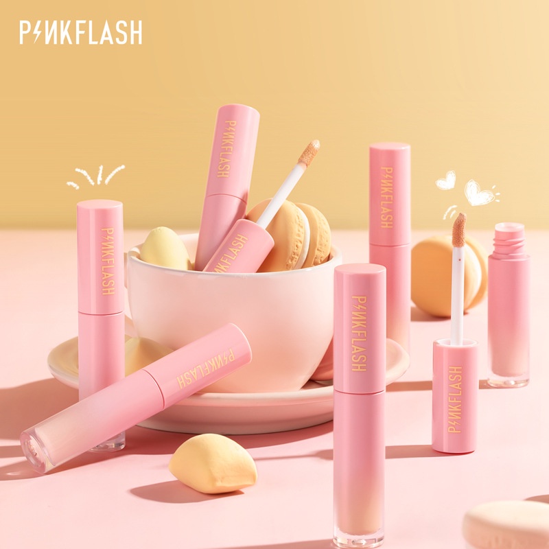 KEM CHE KHUYẾT ĐIỂM PINKFLASH LÌ MỊN, LÂU TRÔI, CHỐNG THẤM NƯỚC CHE PHỦ HOÀN HẢO VẾT MỤN, QUẦNG THÂM TRỌNG LƯỢNG 30G