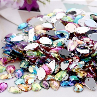Đá kết tự làm thủ công vật liệu gói quần áo phụ kiện trang sức phụ kiện trang sức acrylic hình giọt nước