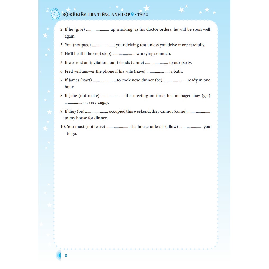 Sách - Bộ đề kiểm tra tiếng Anh lớp 9 tập 2 - Có đáp án Tặng Kèm Bookmark