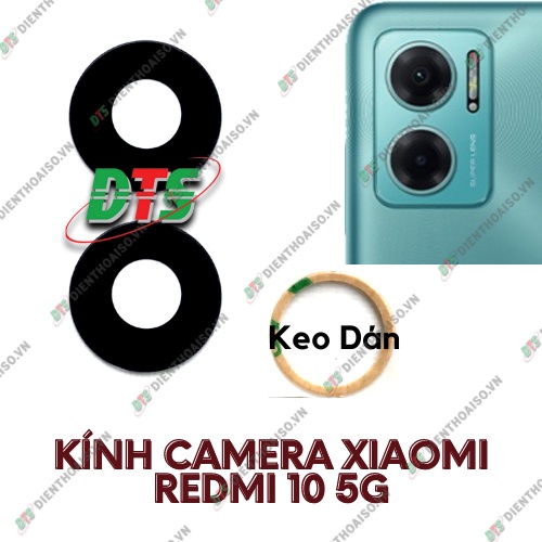 Mặt kính camera xiaomi Redmi 10 5g sẵn keo dán