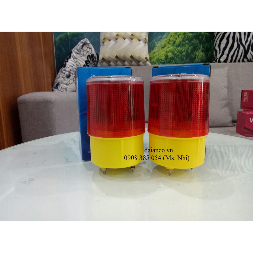Đèn Cảnh Báo Năng Lượng Mặt Trời JS-01- Hình thật, có sẵn