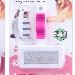 [Mã PET50K giảm Giảm 10% - Tối đa 50K đơn từ 250K] LƯỢC CHẢI LÔNG CHẤM BI CHO PET THÚ CƯNG CHÓ MÈO Dài 14cm
