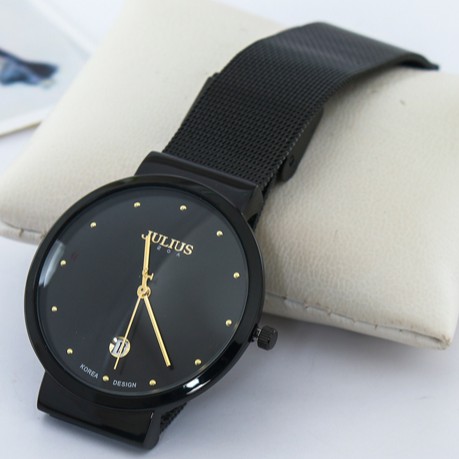 Đồng hồ nam Julius JA426 dây thép đen | Julius Official | BigBuy360 - bigbuy360.vn