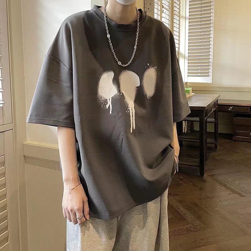 Áo Thun Tay Ngắn Dáng Rộng In Họa Tiết Thời Trang Mùa Hè Thoải Mái Cho Nam Và Nữ