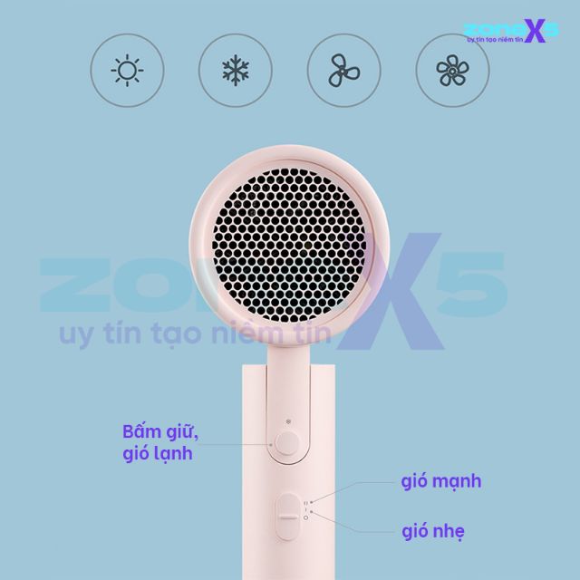 Máy sấy tóc ion âm gấp gọn Xiaomi Mijia Simple H100
