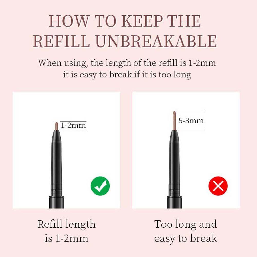 OCEANMAP Bút Chì Kẻ Lông Mày Hai Đầu Siêu Mịn Tự Nhiên Lâu Trôi