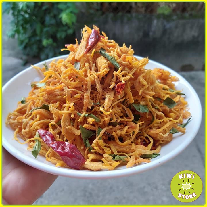 Gà khô lá chanh xé sợi cay nhẹ đóng túi đồ ăn vặt Kiwi Store | BigBuy360 - bigbuy360.vn