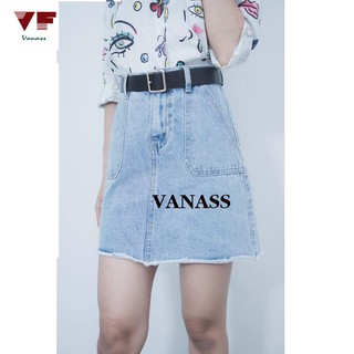 FREESHIP ĐƠN 99K_Chân váy jean A 2 túi
