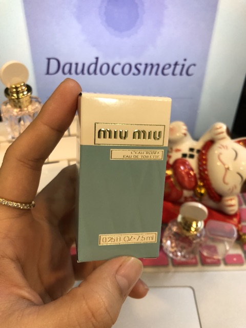 [CHÍNH HÃNG] [mini] Nước hoa Miu Miu L’eau Rosee EDT 7.5ml Leau Rose . Chính Hãng NEW 2020