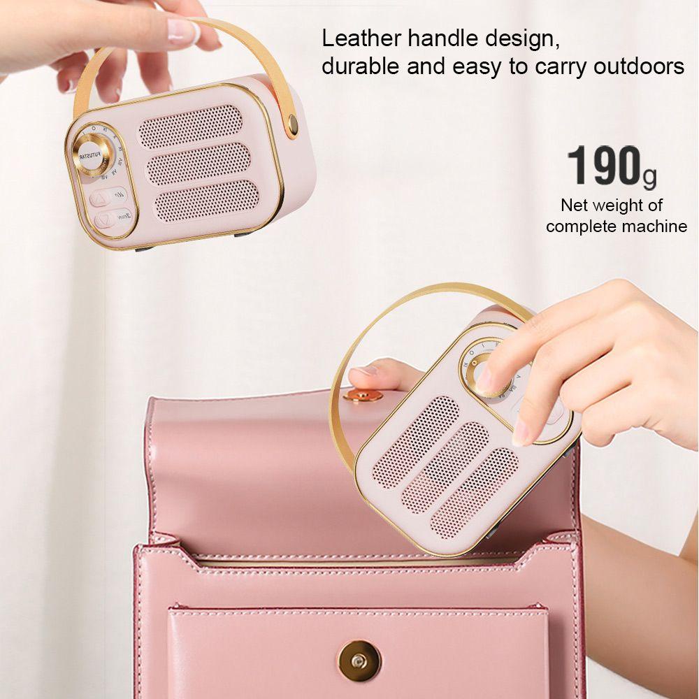 BEBETTERM Loa Bluetooth Mini Phong Cách Retro