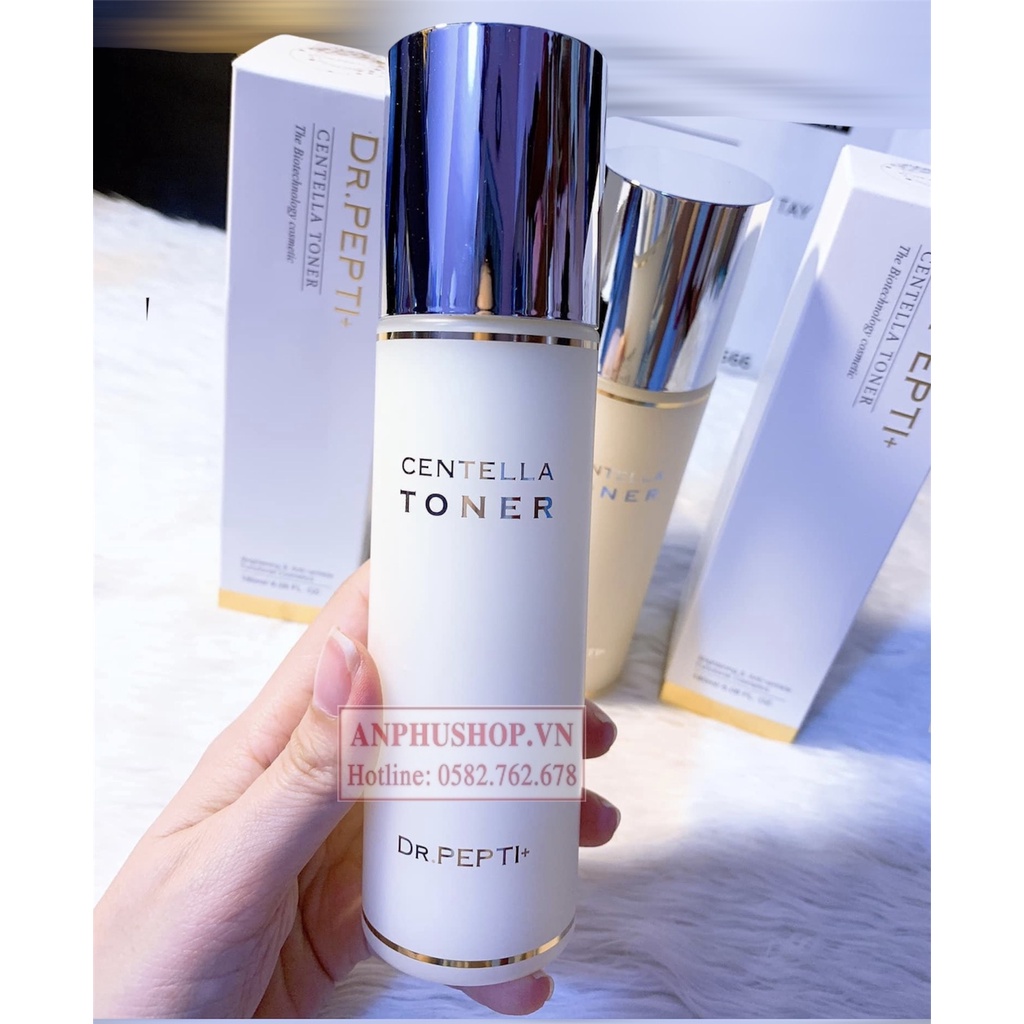 Nước Hoa Hồng Dr. Pepti+ Centella Toner, trắng da, se khít lỗ chân lông, tẩy tế bào chết - Sản phẩm chính hãng Hàn Quốc