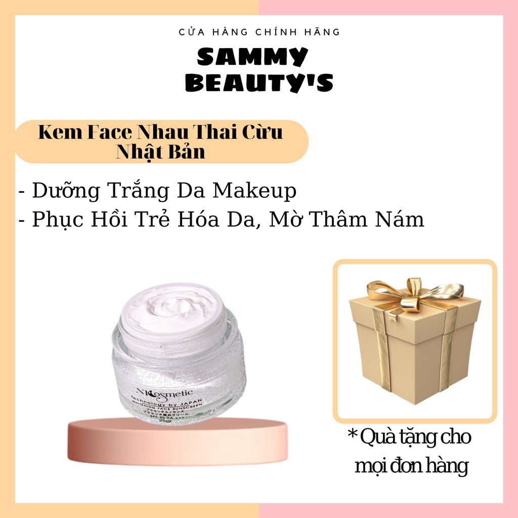 Kem Face Nhau Thai Cừu Nhật Bản - Dưỡng Trắng Da Ngăn Ngừa Lão Hóa [tặng toner]
