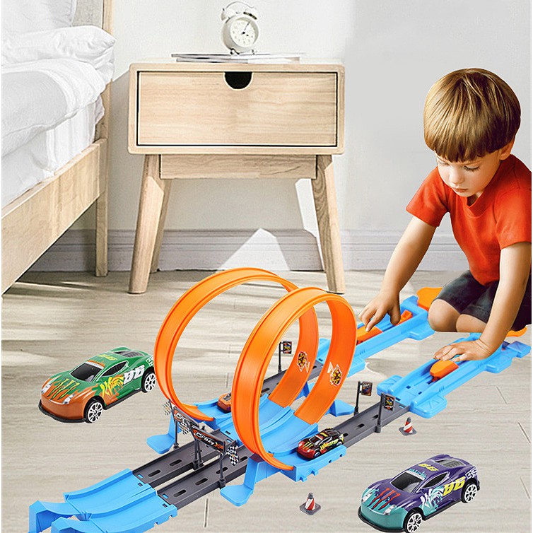 HOT WHEELS Bộ Đồ Chơi Xe Đua Bằng Kim Loại Cho Bé