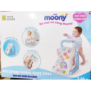 (Có video) Xe tập đi đa năng Moony