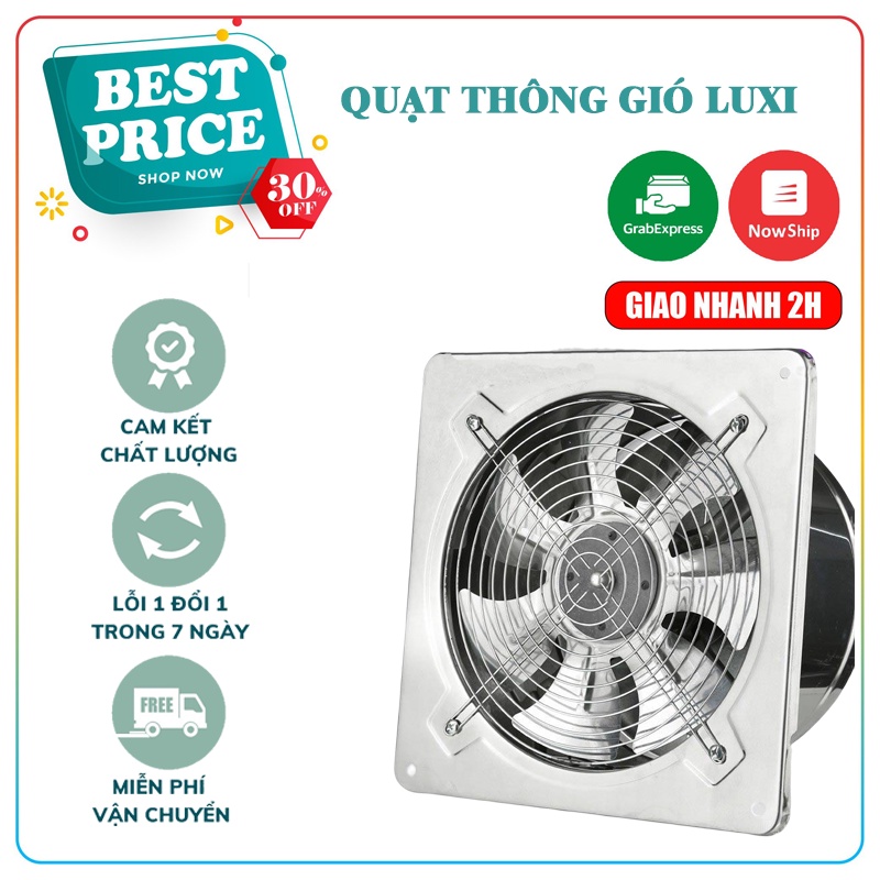 Quạt Thông Gió 💎FREESHIP💎 Hút Mùi Nhà Bếp , Nhà tắm