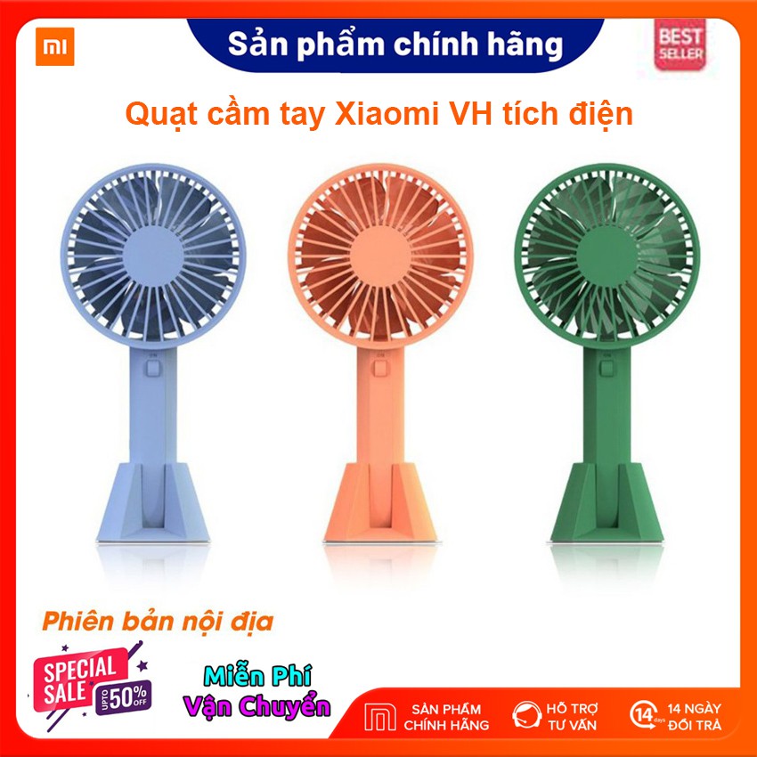 ❡[CHÍNH HÃNG Xiaomi] Quạt cầm tay Xiaomi VH tích điện – mini U Portable Handheld Fan 2020 Pin 2000mAh Siêu Nhẹ Tiện